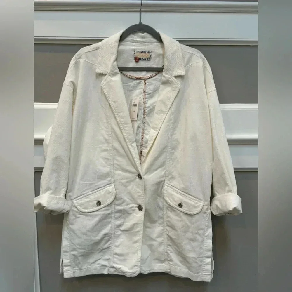 NWT Pilcro Washed Corduroy Blazer Size XS